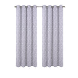 RT Designers Collection 100% Polyester 140 GSM Liana Jacquard Grommet Curtain Panel 54" x 84" Char