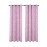 RT Designers Collection 100% Polyester 140 GSM Liana Jacquard Grommet Curtain Panel 54" x 84" Lilac