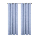 RT Designers Collection 100% Polyester 140 GSM Lava Jacquard Grommet Curtain Panel 54" x 84" Blue