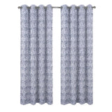 RT Designers Collection 100% Polyester 140 GSM Luca Jacquard Grommet Curtain Panel 54" x 84" Navy