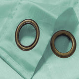 RT Designers Collection Nancy Faux Silk Grommet Curtain Panel 54" x 84" Aqua