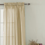 Ramallah Trading Nikki Faux Silk Rod Pocket Curtain Panel 54 x 90