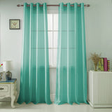 Olivia Gray Nancy Elegant Faux Silk Grommet Curtain Panel - Easy to Install Machine Washable Polyester Curtain Panels with 8 Bronze Metal Grommets - 54-inch x 63-inch each