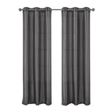 RT Designer Collection Nancy Grommet Luxurious Modern Design Curtain Panel 54" x 95" Charcoal