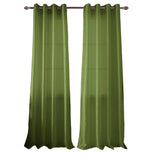 RT Designer Collection Nancy Grommet Luxurious Modern Design Curtain Panel 54" x 95" Sage