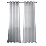 RT Designer Collection Nancy Grommet Luxurious Modern Design Curtain Panel 54" x 95" Silver