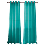 RT Designer Collection Nancy Grommet Luxurious Modern Design Curtain Panel 54" x 95" Teal