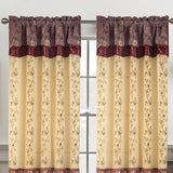Priscilla Embroidered Panel With Double Valance - RT Designers Collection