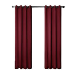RT Designers Collection 100% Polyester 250 GSM Riley 100% Blackout Grommet Panel Burgundy