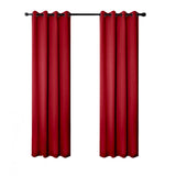 RT Designers Collection 100% Polyester 250 GSM Riley 100% Blackout Grommet Panel Red