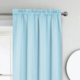 RT Designers Collection 100% Polyester Twilight Blackout Rod Pocket Curtain Panel 54" x 84" Blue