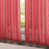 RT Designers Wanda Grommet Window Curtain Panel 54 x 90 Red