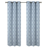 RT Designer Collection Woodbridge Jacquard Grommet Luxurious Modern Design Curtain Panel 54" x 84" Blue