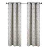 RT Designer Collection Woodbridge Jacquard Grommet Luxurious Modern Design Curtain Panel 54" x 84" Taupe