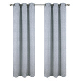 RT Designer Collection Wilton Jacquard Grommet Luxurious Modern Design Curtain Panel 54" x 84" Charcoal
