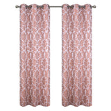 RT Designer Collection Baylor Jacquard 2 Pack Luxurious Modern Design Curtain Panel Pair 36" x 84" Terracotta
