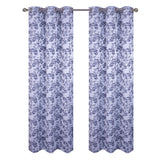 RT Designer Collection Oakville Jacquard 2 Pack Luxurious Modern Design Curtain Panel Pair 36" x 84" Black