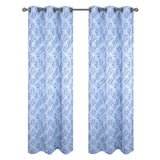 RT Designer Collection Ellis Jacquard 2 Pack Luxurious Modern Design Curtain Panel Pair 36" x 84" Wedgwood