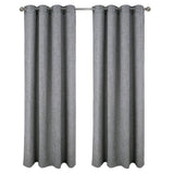 RT Designer Collection Delmar 2 Pack Luxurious Decorative Grommet Curtain Panel 54" x 84" Grey