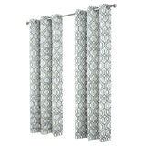 RT Designer Collection Rory Printed 2 Pack Blackout Luxurious Decorative Grommet Curtain Panel 36" x 84" Sage