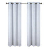RT Designer Collection Barnet Jacquard 2 Pack Luxurious Modern Design Curtain Panel 36" x 84" Blue