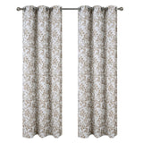 RT Designer Collection Brent Jacquard 2 Pack Luxurious Modern Design Curtain Panel 36" x 84" Taupe