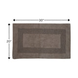 Perthshire Platinum Collection Cotton Racetrack Design Skid Resistant Comfortable Absorbent Bath Rug