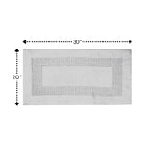 Perthshire Platinum Collection Cotton Racetrack Design Skid Resistant Comfortable Absorbent Bath Rug