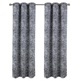 RT Designer Collection Cambridge Jacquard 2 Pack Luxurious Modern Design Curtain Panel 36" x 84" Charcoal