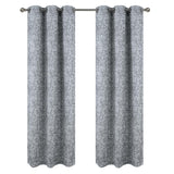 RT Designer Collection Cambridge Jacquard 2 Pack Luxurious Modern Design Curtain Panel 36" x 84" Silver