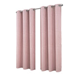 RT Designer Collection Cosmo Shimmer Jacquard 2 Pack Grommet Curtain Panel Pair 36" x 84" Blush