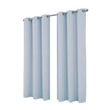 RT Designer Collection Cosmo Shimmer Jacquard 2 Pack Grommet Curtain Panel Pair 36" x 84" Silver