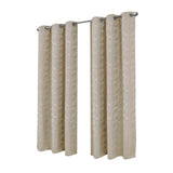 RT Designer Collection Calypso Shimmer Jacquard 2 Pack Grommet Curtain Panel Pair 36" x 84" Taupe