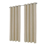 RT Designer Collection Cassi Shimmer Jacquard 2 Pack Grommet Curtain Panel Pair 36" x 84" Taupe