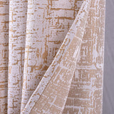 RT Designers Collection Luca Jacquard Grommet Curtain Panel Pair 36" x 84" Chocolate