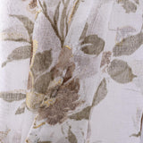 RT Designers Collection Meadow Grommet Metallic Sheer Printed Doily Curtain Panel Pair 36" x 84" Taupe