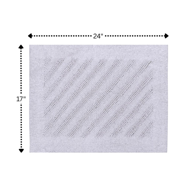 Shooting Star 220 GSF Reversible Bath Rug 17 x 24 - White