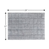 Knightsbridge Summer Tile 220 GSF Non Skid Back Bath Rug 17 x 24