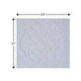 Knightsbridge Tuft Twisted 220 GSF Non Skid Back Bath Rug 17" x 24"