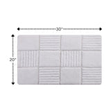 Knightsbridge Chakkar Board 220 GSF Non Skid Back Bath Rug 20 x 30
