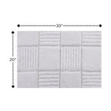 Knightsbridge Chakkar Board 220 GSF Non Skid Back Bath Rug 20 x 30