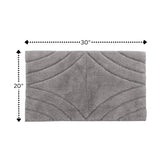 Knightsbridge Diamond 220 GSF Non Skid Back Bath Rug