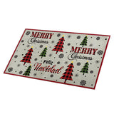 RT Designers Collection Christmas Country Forest Premium and Luxurious Kitchen Rug 18" x 30" White/Green/Red