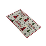 RT Designers Collection Christmas Country Forest Premium and Luxurious Kitchen Rug 18" x 30" White/Green/Red