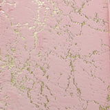 RT Designers Collection Galactic Rabbit Fur Premium Foam Rug 17" x 24" Blush with Gold Foil