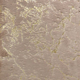 RT Designers Collection Galactic Rabbit Fur Premium Foam Rug 17" x 24" Taupe with Gold Foil