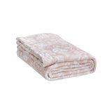 Plazatex Rozetta 3 Pcs Machine Washable Blanket Full/Queen Pink & White