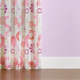 Saturday Knight Ltd Dream High Quality Lavender Printed And Stylized Window Panel With 1.5" Rod Pocket - 58x63", Coral Pink