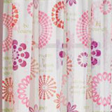 Saturday Knight Ltd Dream High Quality Lavender Printed And Stylized Window Panel With 1.5" Rod Pocket - 58x63", Coral Pink