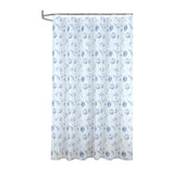 RT Designers Collection 90 GSM Printed Peva Glit Caspian 13 Piece Shower Curtain Set 70" x 72" Blue